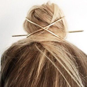 Minimalist Wire Hair Pins Hair Tie Bun Cage